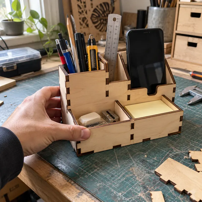 Exemplo de produto para corte laser ou CNC: Organizadores