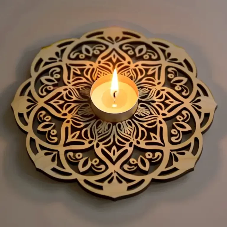 Exemplo de modelo disponível no acervo: Mandalas e porta-velas