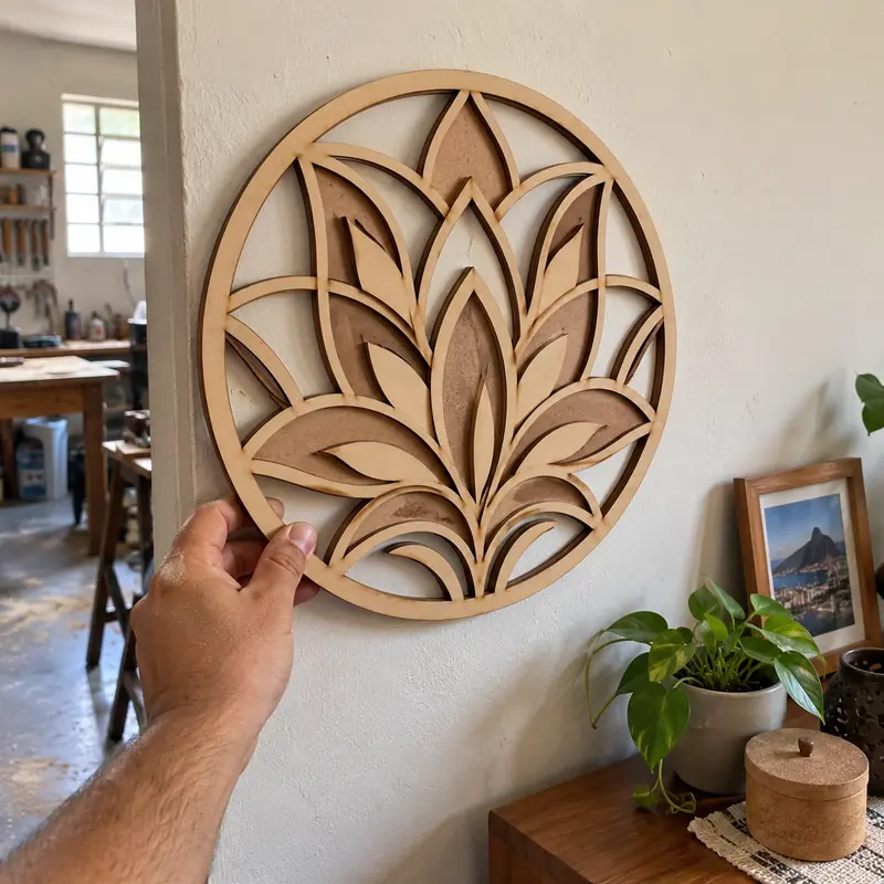 Exemplo de produto para corte laser ou CNC: Decoração