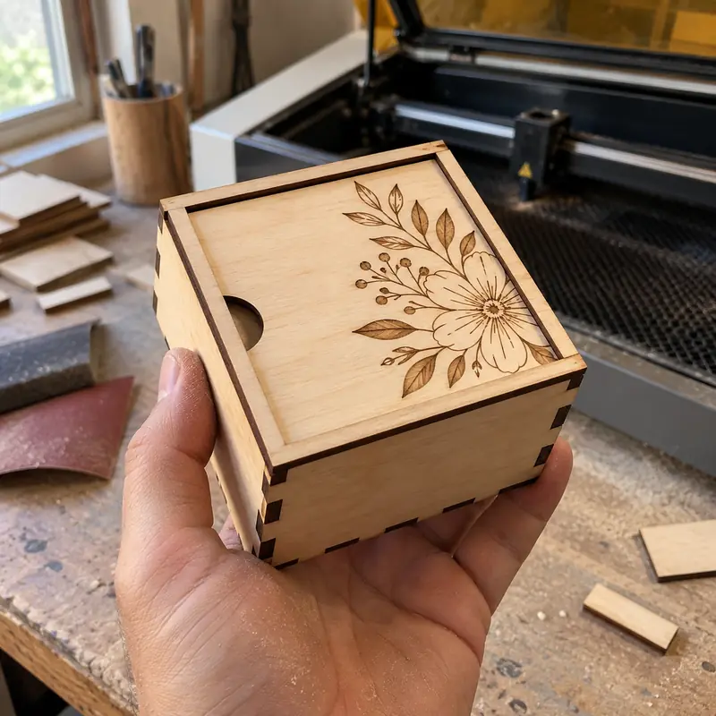 Exemplo de produto para corte laser ou CNC: Caixas personalizadas